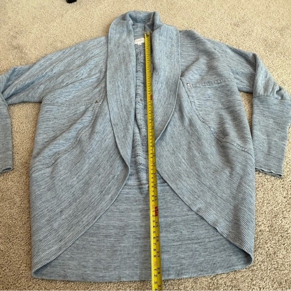 ARITZIA Wilfred Diderot Cocoon blue open front circle cardigan Sz S - Picture 8 of 9